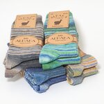 Alpaka-Wolle-Socken Farbwechselgarn-Design Damen & Herren - 2