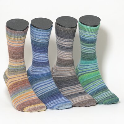 Alpaka-Wolle-Socken Farbwechselgarn-Design Damen & Herren