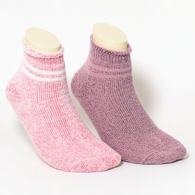 Damensocken Kuschelweich pink-rosa-melange-mix