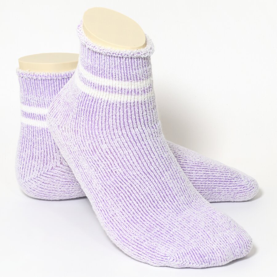 Damensocken Kuschelweich flieder-grau-melange-mix - 3