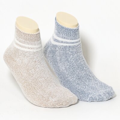 Damensocken Kuschelweich himmelblau-grau-melange-mix
