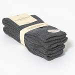 Damensocken Thermo Softbündchen dunkelgrau-melange - 2