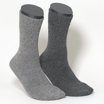 Damensocken Thermo Softbündchen grau-melange-mix