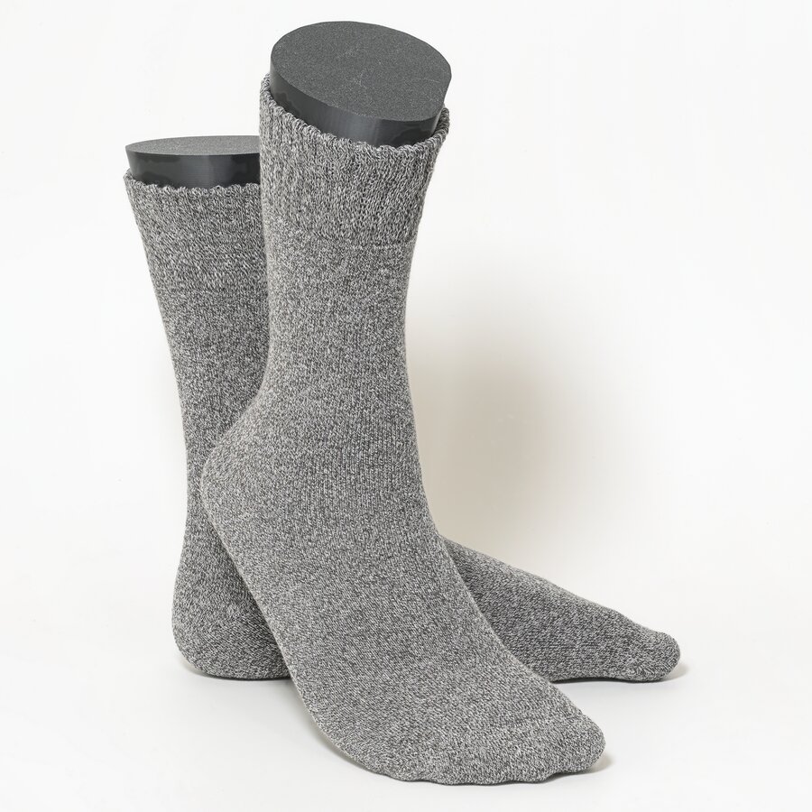Damensocken Thermo Softbündchen grau-melange-mix - 3