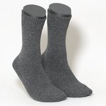Damensocken Thermo Softbündchen dunkelgrau-melange
