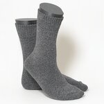 Damensocken Thermo Softbündchen dunkelgrau-melange - 3
