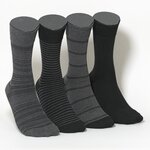 Herrensocken Mens Style dunkel-ringel-mix - 1
