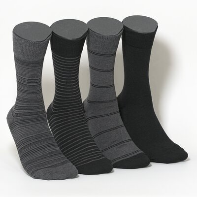 Herrensocken Mens Style dunkel-ringel-mix