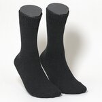 Thermo Herrensocken mit Softrand schwarz-melange - 1