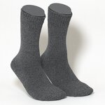 Thermo Herrensocken mit Softrand dunkelgrau-melange