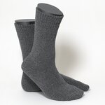 Thermo Herrensocken mit Softrand dunkelgrau-melange - 3