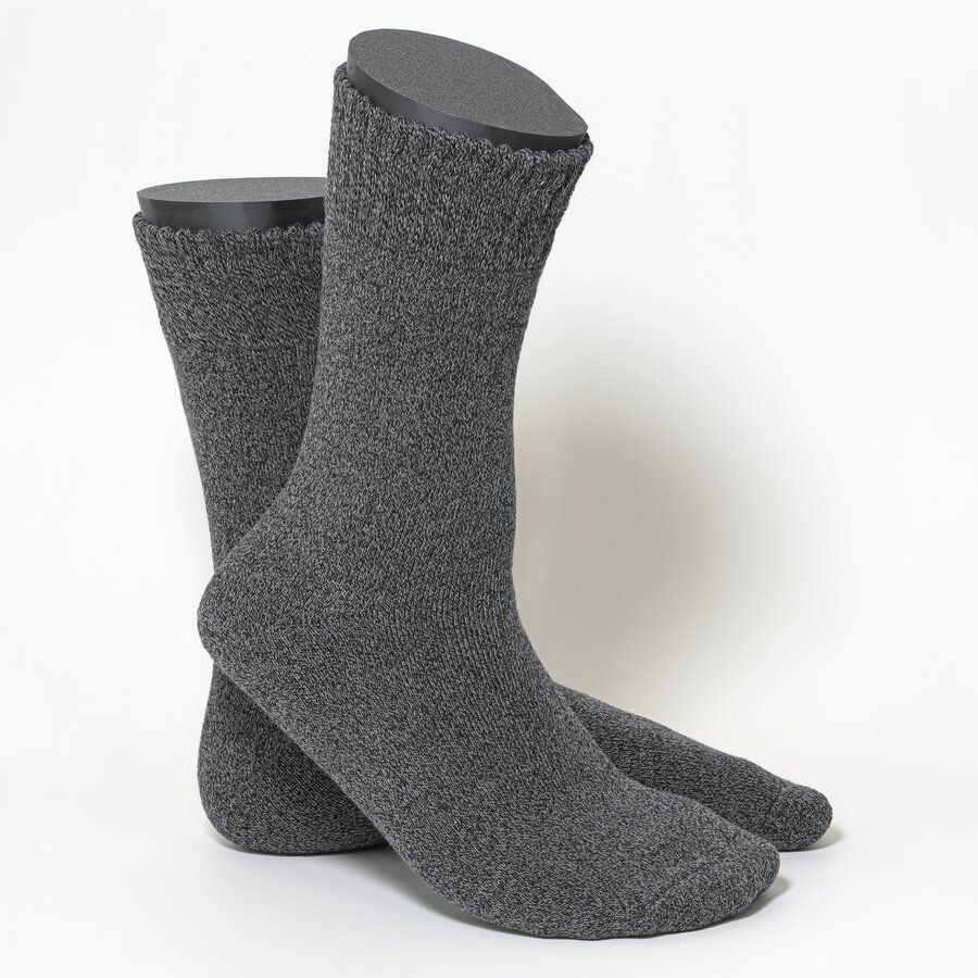 Thermo Herrensocken mit Softrand dunkelgrau-melange - 3