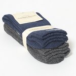 Thermo Herrensocken mit Softrand blau-grau-melange-mix - 2
