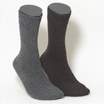 Thermo Herrensocken mit Softrand braun-grau-melange-mix