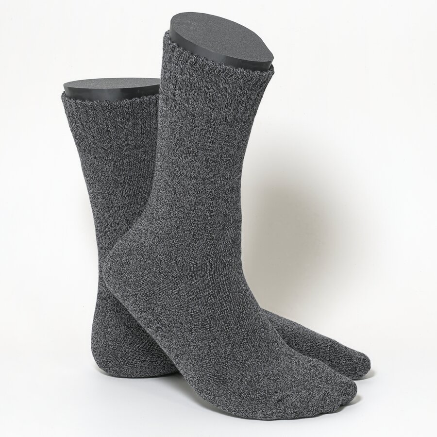 Thermo Herrensocken mit Softrand schwarz-dunkelgrau-melange-mix - 3