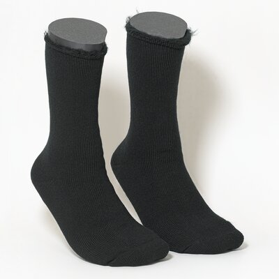 Mega Thermosocken innen plüschig schwarz