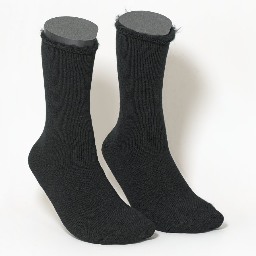 Mega Thermosocken innen plüschig schwarz - 1