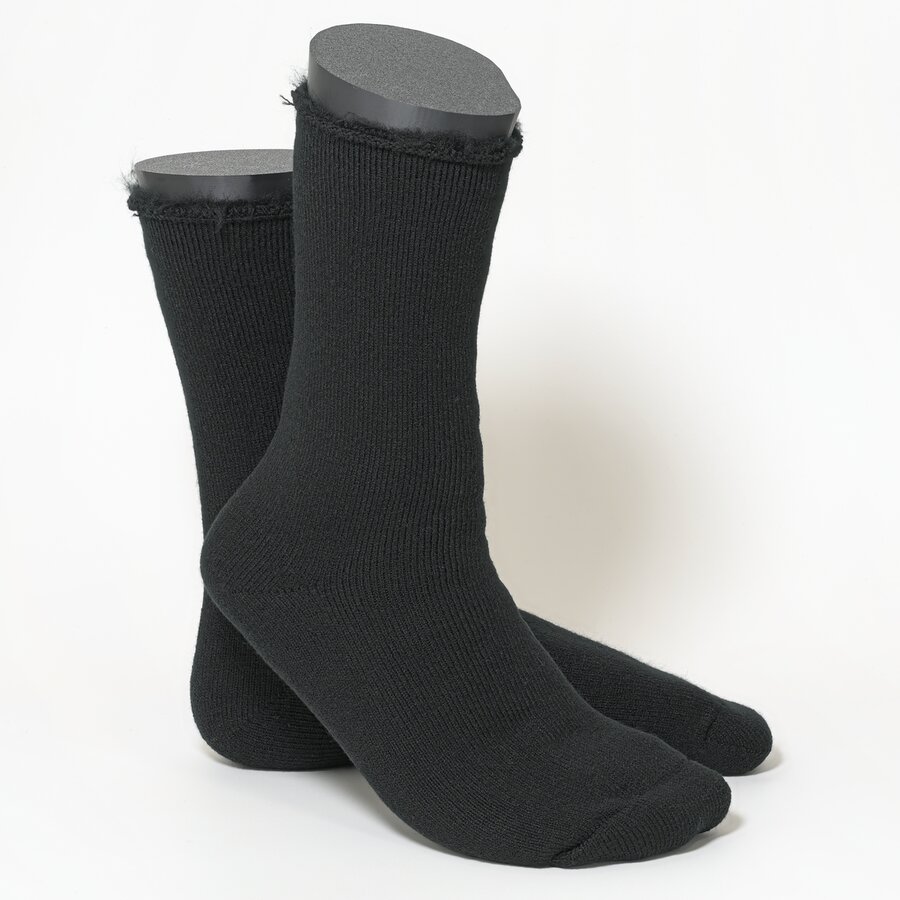 Mega Thermosocken innen plüschig schwarz - 3