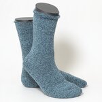 Mega Thermosocken innen plüschig blau-melange - 3