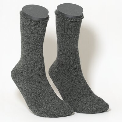Mega Thermosocken innen plüschig anthrazit-melange