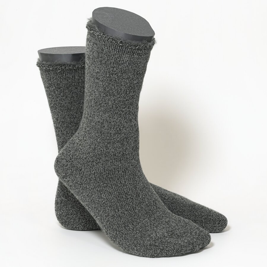 Mega Thermosocken innen plüschig anthrazit-melange - 3
