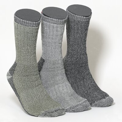 Thermo Herrensocken Outdoor & Work mit Wolle grau-mix