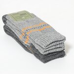 Warme Herren-Wollsocken mit Soft-Bündchen grau-mix - 2