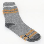 Warme Herren-Wollsocken mit Soft-Bündchen grau-mix - 4