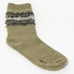 Warme Herren-Wollsocken mit Soft-Bündchen oliv-braun-mix - 4