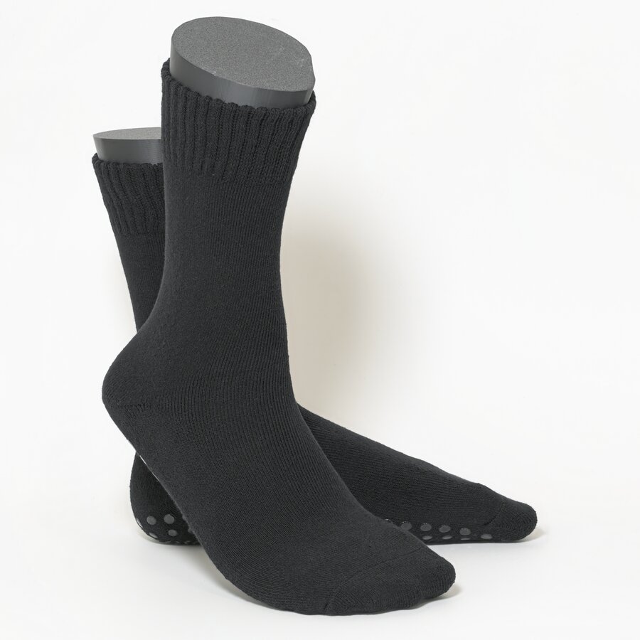 Thermo ABS Damensocken mit Noppen schwarz - 3