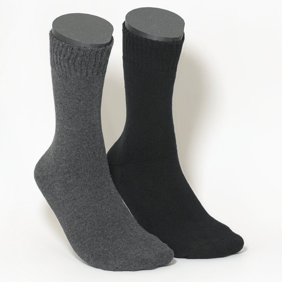 Herrensocken Thermo schwarz-anthrazit-mix - 1