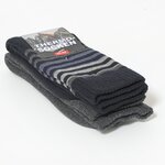 Herrensocken Thermo ringel-blau-anthrazit-mix - 2