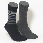 Herrensocken Thermo ringel-blau-anthrazit-mix