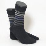Herrensocken Thermo ringel-blau-anthrazit-mix - 3