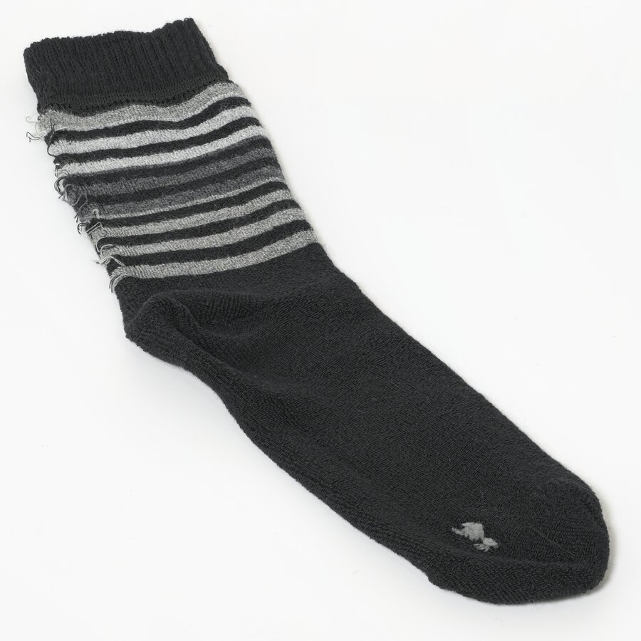 Herrensocken Thermo ringel-grau-schwarz-mix - 3