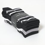 Damensocken Muster-Ringel schwarz-grau-mix - 2