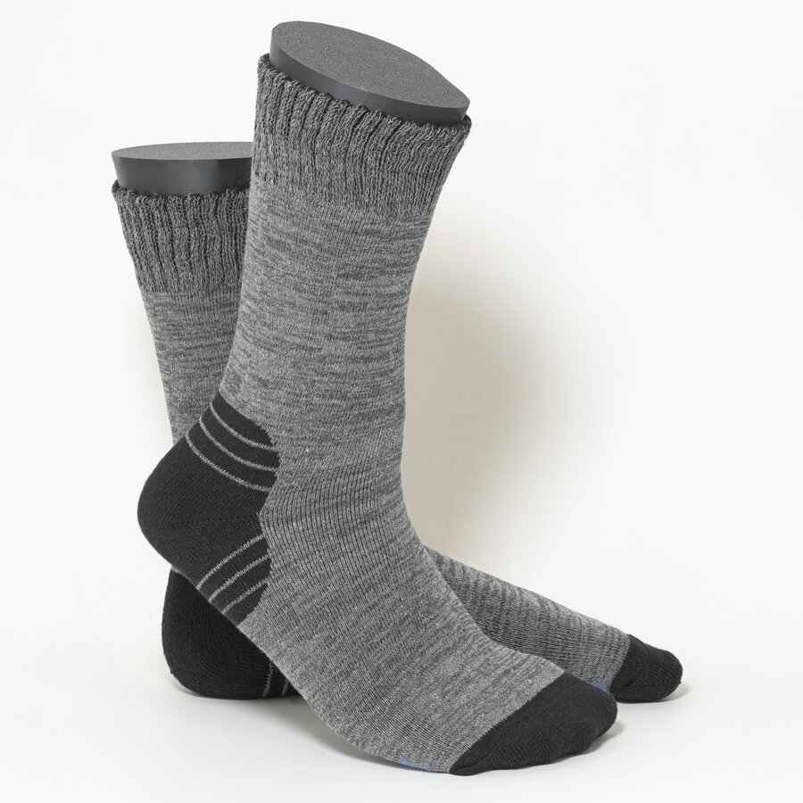 Herren-Thermo-Socken Baumwolle Elastik-Bündchen anthrazit-schwarz-mix - 3