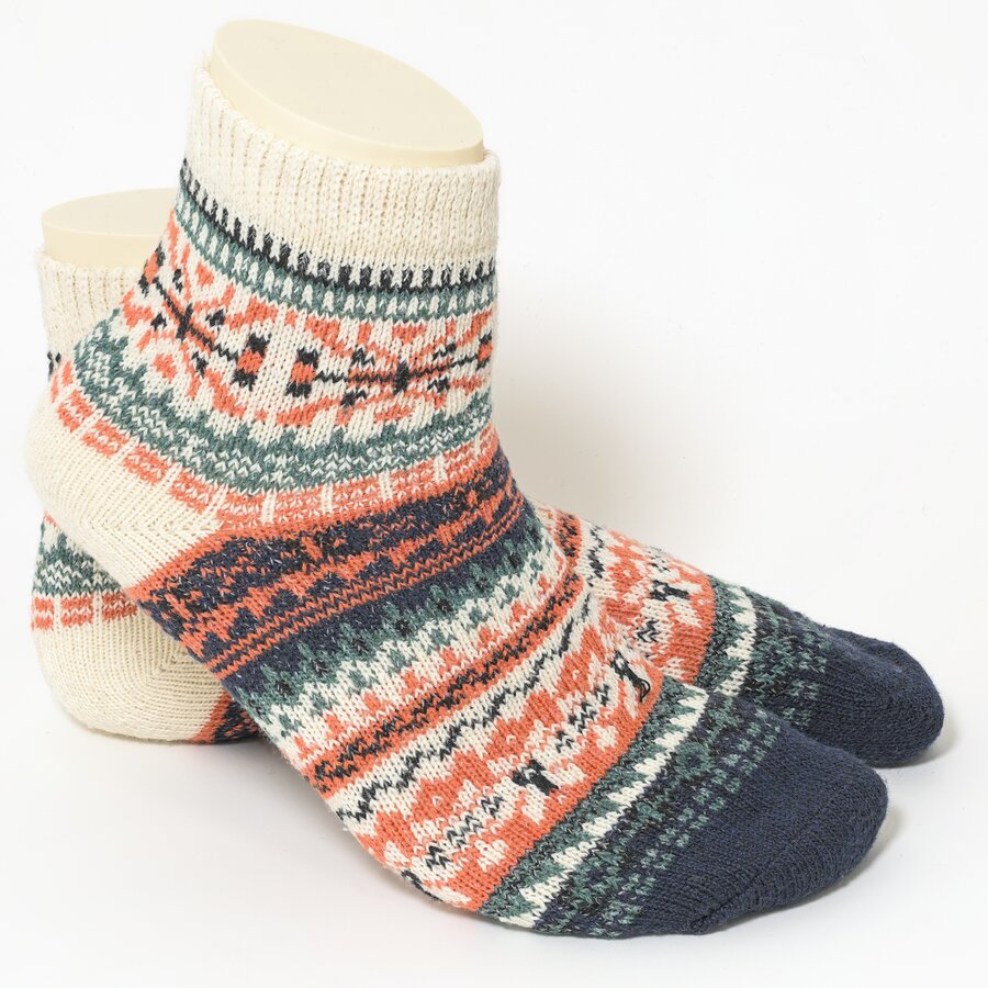 Kurze Hygge Wollsocken Skandinavia-Traditional-Styling - 2