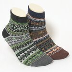 Kurze Hygge Wollsocken Skandinavia-Traditional-Styling - 1