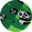 Funny Pandas Motivsocken Baumwolle