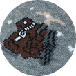 Alpen-Rucksack-Edelweiß Motivsocken
