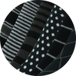 Bio-Baumwolle Socken Streifen Muster schwarz Apollo