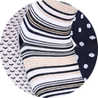 Damen Bambussocken Apollo Glitzer Muster marine-mix