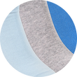 Sneakersocken ohne Gummidruck Camano blau-grau-mix