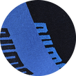 Puma Quarter Kurzsocken mit breitem Puma Schriftzug blau-marine-mix