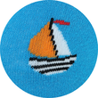 Küstenmotive Sneaker Socken Meer Leuchtturm Möwen