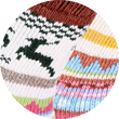 Dicke Hygge Wollsocken Skandinavien-Style Elch-Motive