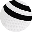 Bambus-Kurzsocken Crew Socks weiß schwarze Ringel