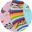 Kindersocken Faultier Spaß