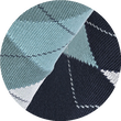 Herrensocken Argyle Karo Muster ohne Gummidruck Camano north atlantic grün-blau